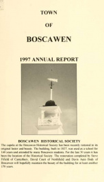 Annual reports of the Town of Boscawen, New Hampshire 1997_cover