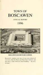 Annual reports of the Town of Boscawen, New Hampshire 1996_cover