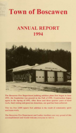 Annual reports of the Town of Boscawen, New Hampshire 1994_cover