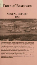 Annual reports of the Town of Boscawen, New Hampshire 1993_cover