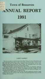 Annual reports of the Town of Boscawen, New Hampshire 1991_cover