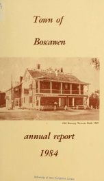 Annual reports of the Town of Boscawen, New Hampshire 1984_cover