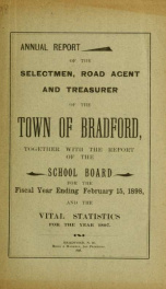 Annual report Town of Bradford, New Hampshire 1898_cover