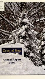 Annual report of the Town of Bow, New Hampshire 2007_cover