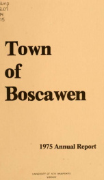 Annual reports of the Town of Boscawen, New Hampshire 1975_cover