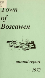 Annual reports of the Town of Boscawen, New Hampshire 1973_cover