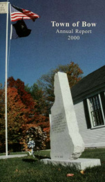 Annual report of the Town of Bow, New Hampshire 2000_cover