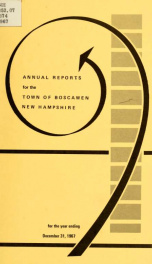 Annual reports of the Town of Boscawen, New Hampshire 1967_cover