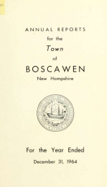 Annual reports of the Town of Boscawen, New Hampshire 1964_cover