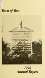 Annual report of the Town of Bow, New Hampshire 1990_cover