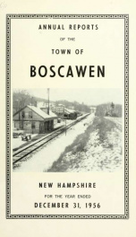 Annual reports of the Town of Boscawen, New Hampshire 1956_cover