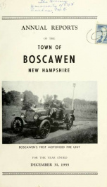 Annual reports of the Town of Boscawen, New Hampshire 1955_cover