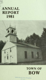 Annual report of the Town of Bow, New Hampshire 1981_cover