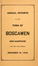 Annual reports of the Town of Boscawen, New Hampshire 1946_cover