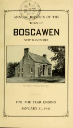 Annual reports of the Town of Boscawen, New Hampshire 1941_cover