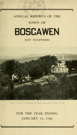 Annual reports of the Town of Boscawen, New Hampshire 1940_cover