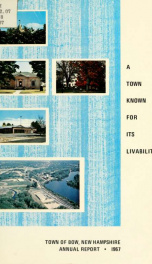 Annual report of the Town of Bow, New Hampshire 1967_cover