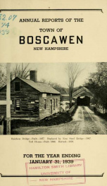 Annual reports of the Town of Boscawen, New Hampshire 1939_cover