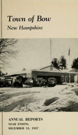 Annual report of the Town of Bow, New Hampshire 1957_cover