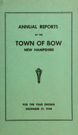 Annual report of the Town of Bow, New Hampshire 1948_cover