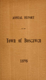 Annual reports of the Town of Boscawen, New Hampshire 1898_cover