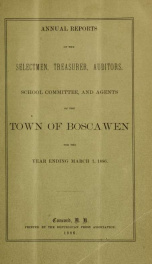 Annual reports of the Town of Boscawen, New Hampshire 1886_cover