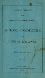 Annual reports of the Town of Boscawen, New Hampshire 1882_cover