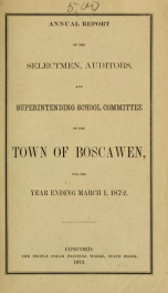 Annual reports of the Town of Boscawen, New Hampshire 1872_cover