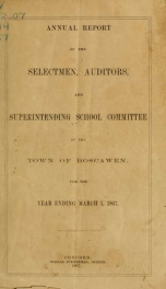 Annual reports of the Town of Boscawen, New Hampshire 1867_cover