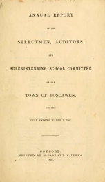 Annual reports of the Town of Boscawen, New Hampshire 1861_cover