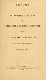 Annual reports of the Town of Boscawen, New Hampshire 1860_cover