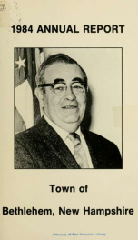 Annual report Town of Bethlehem, New Hampshire 1984_cover