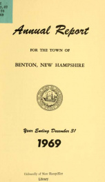 Annual report for the Town of Benton, New Hampshire 1969_cover