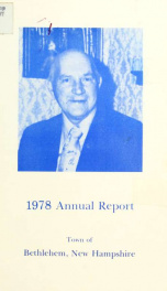 Annual report Town of Bethlehem, New Hampshire 1978_cover