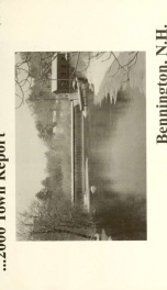 Annual reports of the Town of Bennington, New Hampshire 2000_cover