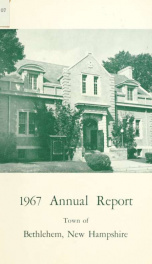 Annual report Town of Bethlehem, New Hampshire 1967_cover