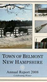 Town of Belmont, New Hampshire : annual report 2008_cover