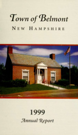 Town of Belmont, New Hampshire : annual report 1999_cover