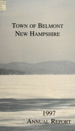 Town of Belmont, New Hampshire : annual report 1997_cover