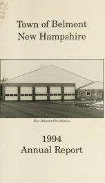 Town of Belmont, New Hampshire : annual report 1994_cover