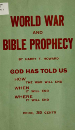 The world war and Bible prophecy_cover