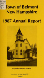 Town of Belmont, New Hampshire : annual report 1987_cover