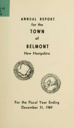 Town of Belmont, New Hampshire : annual report 1969_cover