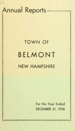 Town of Belmont, New Hampshire : annual report 1956_cover