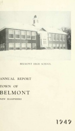 Town of Belmont, New Hampshire : annual report 1949_cover