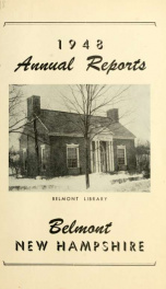 Town of Belmont, New Hampshire : annual report 1948_cover