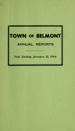 Town of Belmont, New Hampshire : annual report 1944_cover