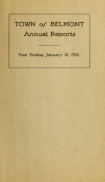 Town of Belmont, New Hampshire : annual report 1931_cover