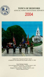 Annual report for the Town of Bedford, New Hampshire 2004_cover