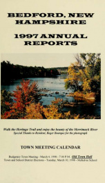 Annual report for the Town of Bedford, New Hampshire 1997_cover